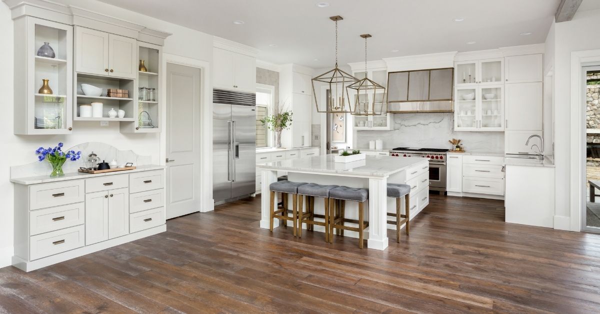 A kitchen which is part of a general contracting home project.