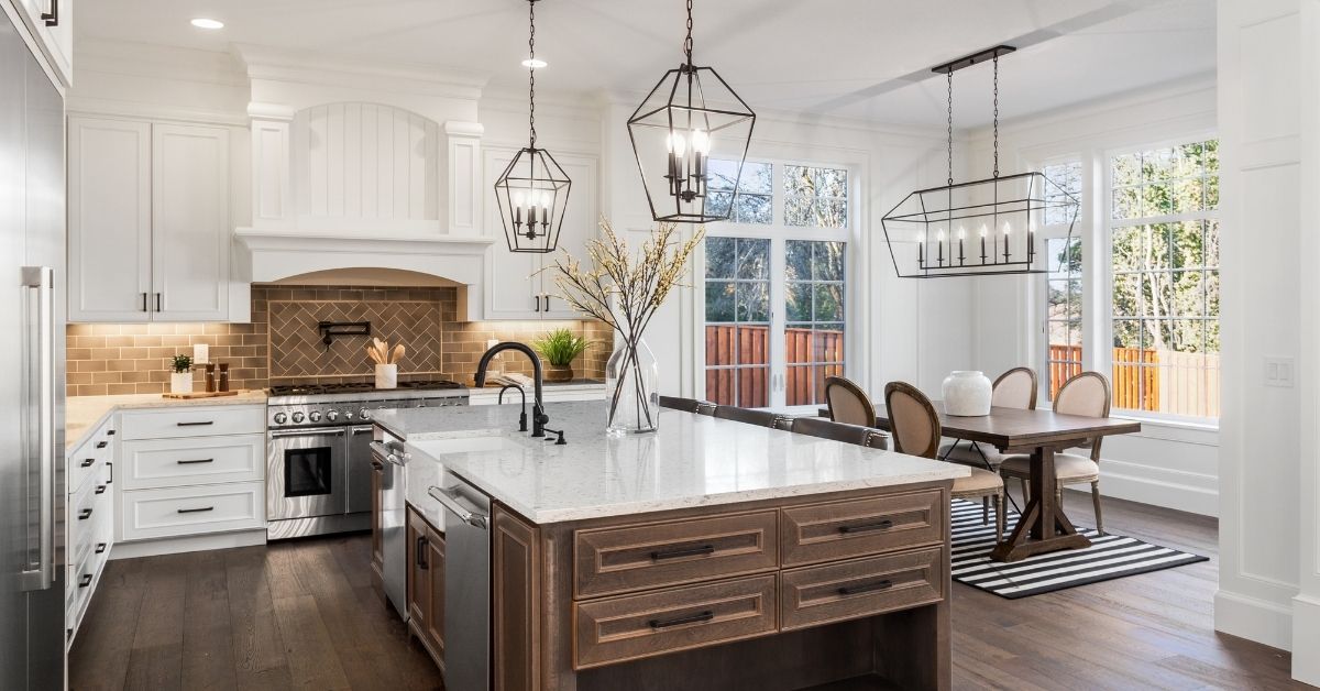 A kitchen which is part of a general contracting home project.