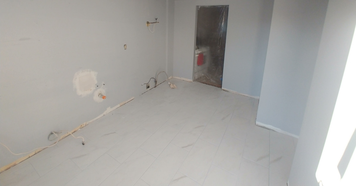 kitchen renovation project milton flooring in progress