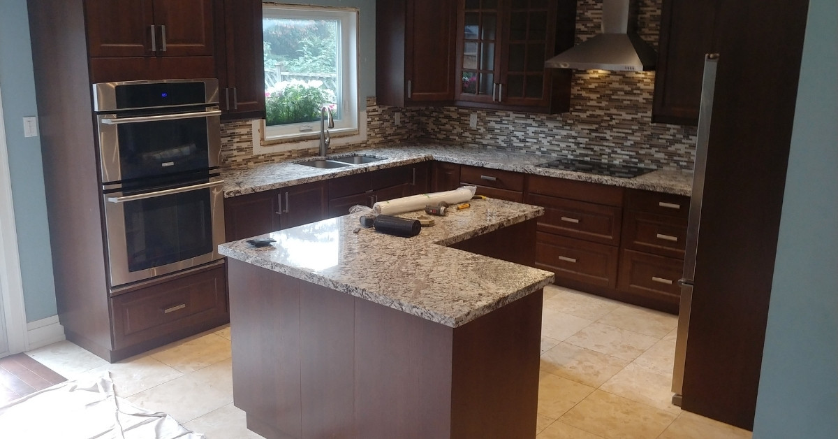 Kitchen renovation project in milton 1