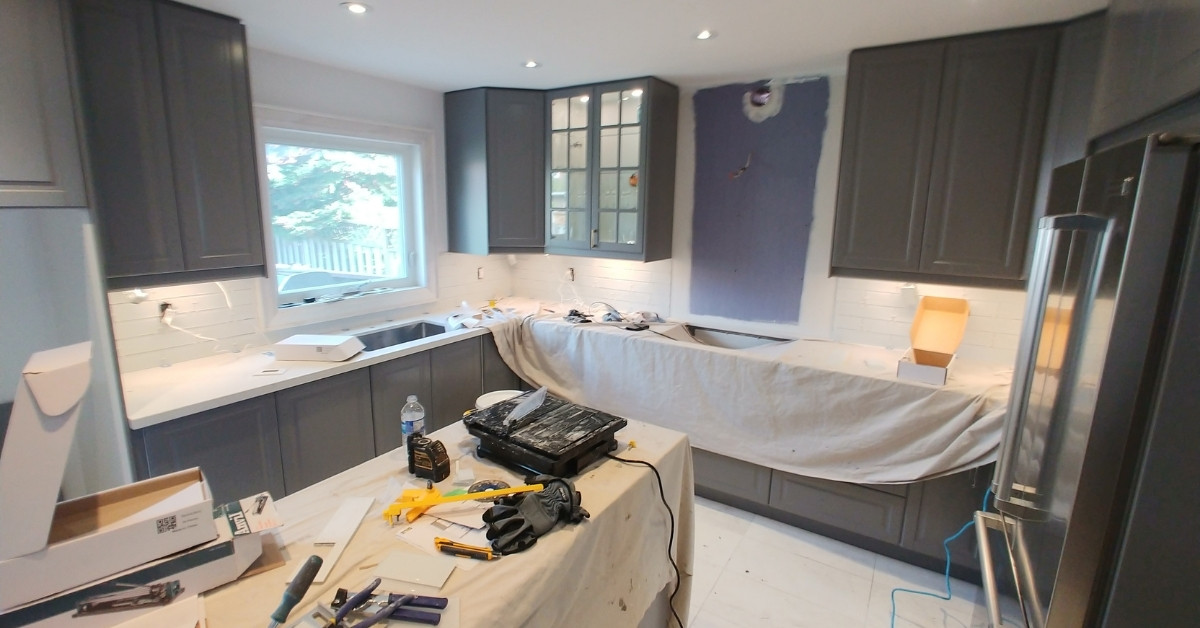 Kitchen renovation project in milton 16