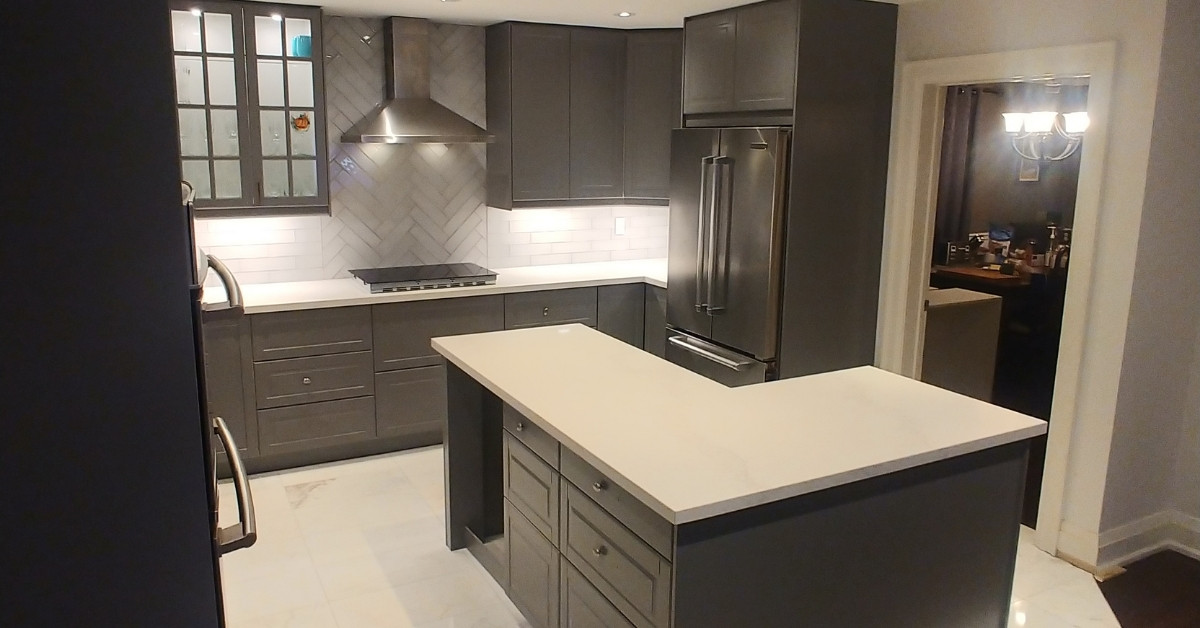 Kitchen renovation project in milton 19