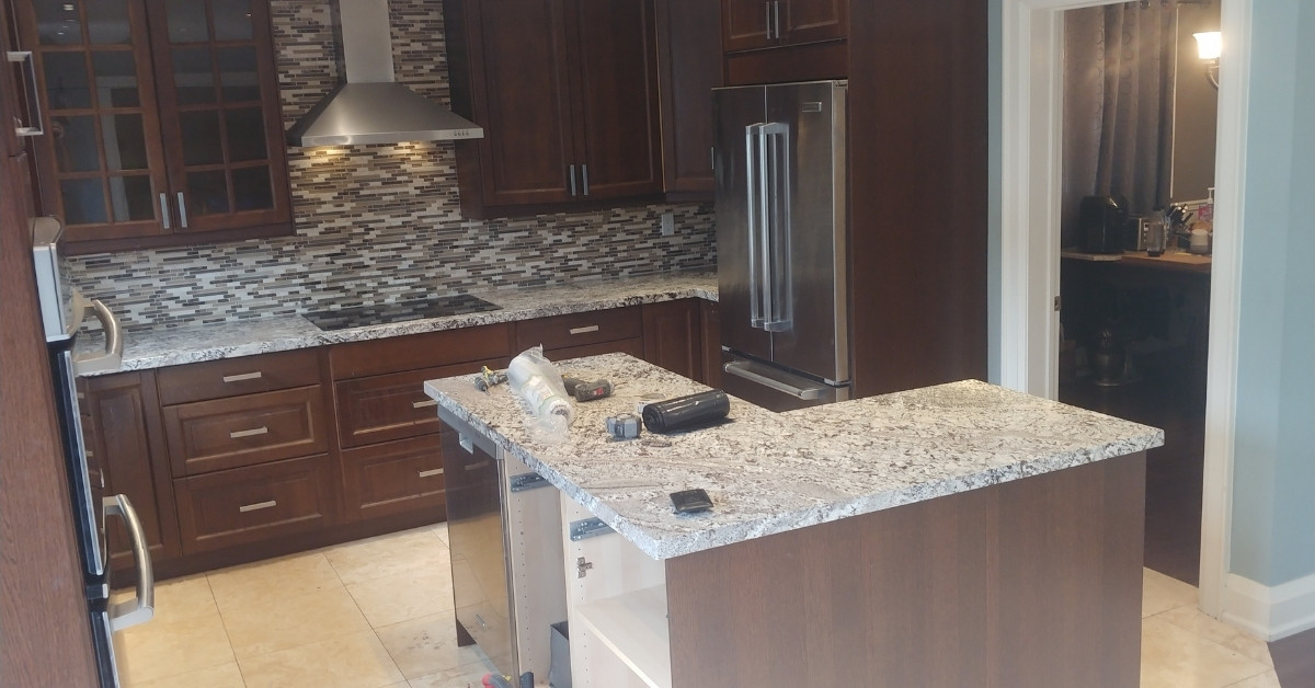Kitchen renovation project in milton 2
