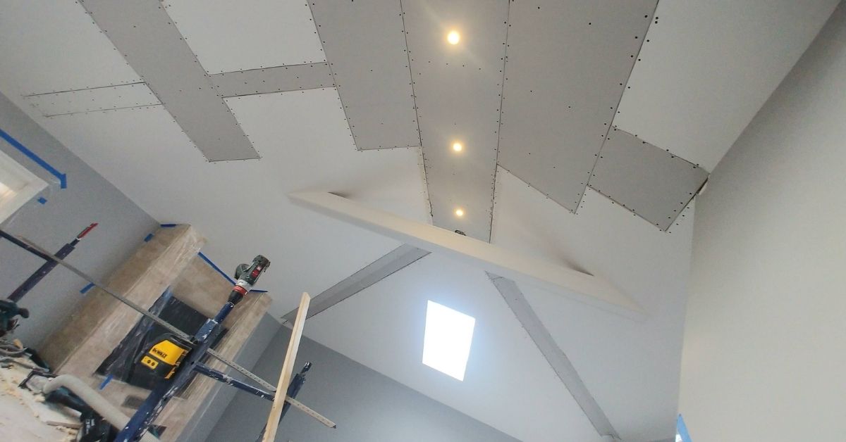 cathedral ceiling repair mississauga during lighting