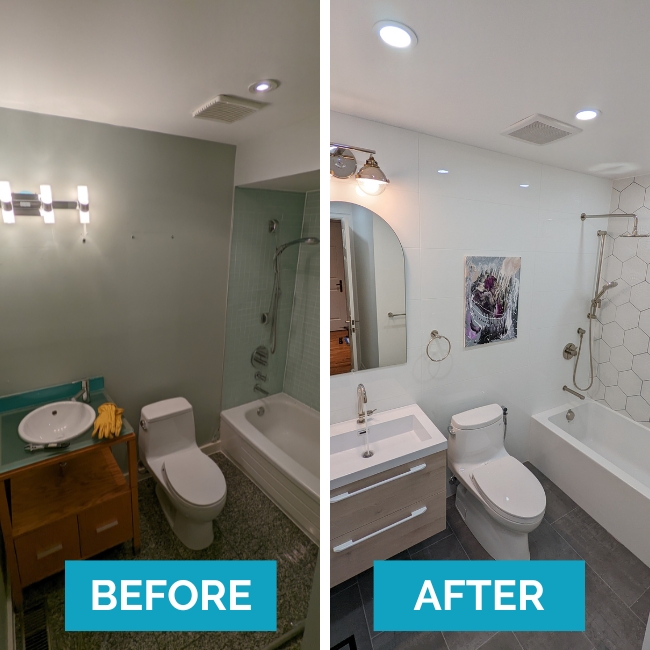 bathroom renovations scarborough before after