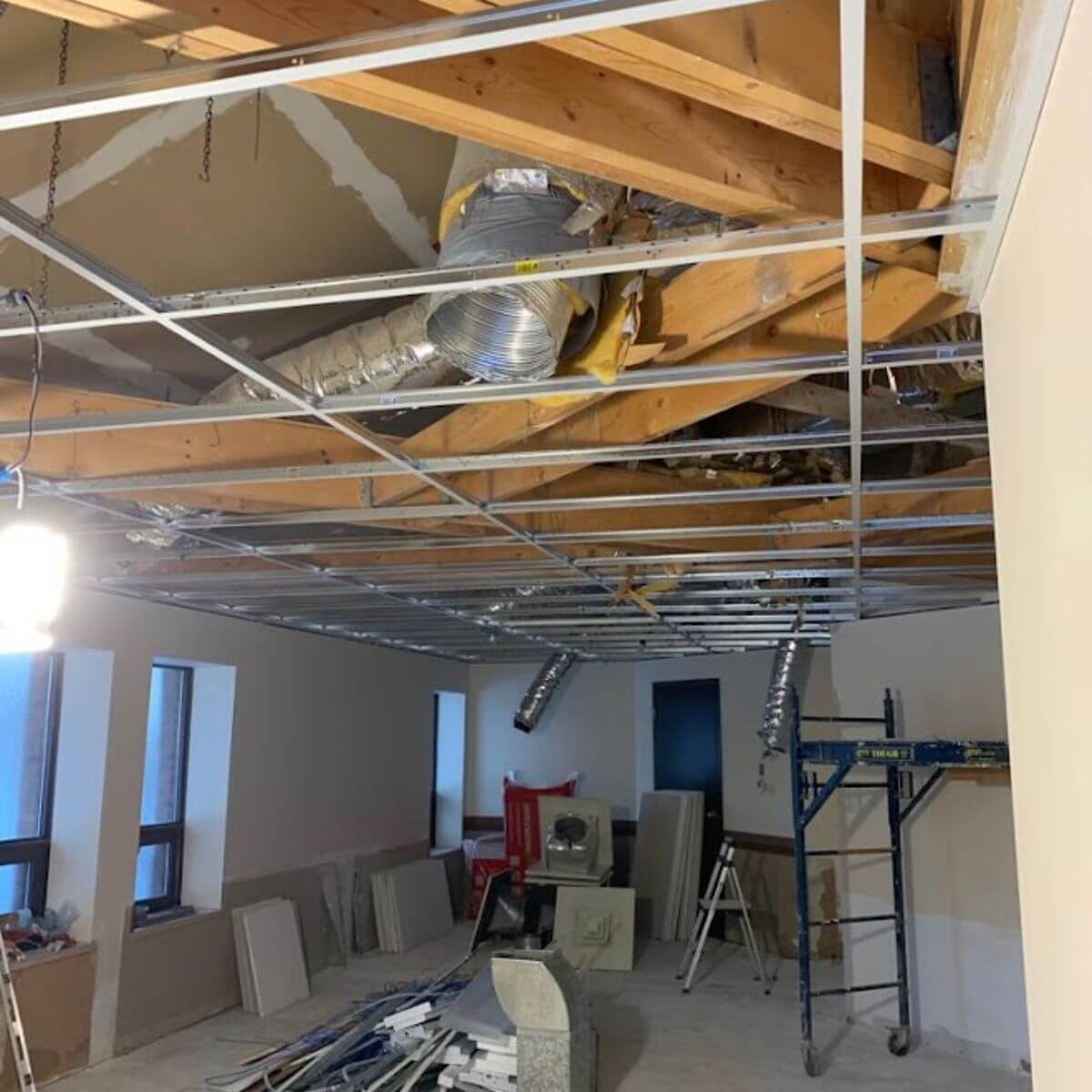 Etobicoke church office ceiling repair