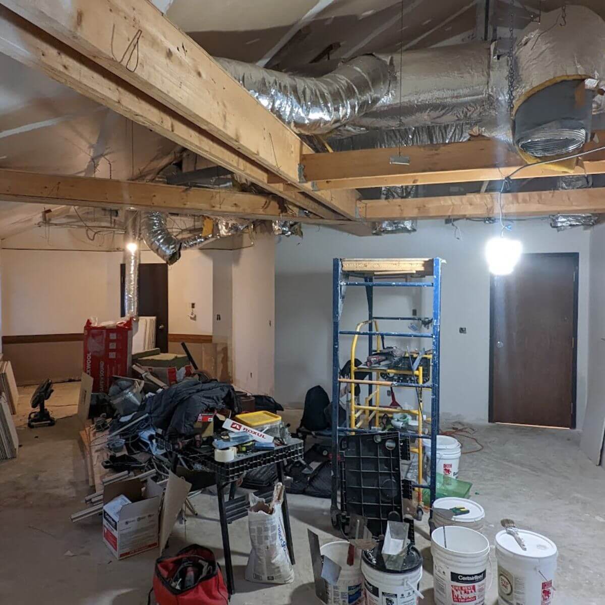 Etobicoke church office remodeling process