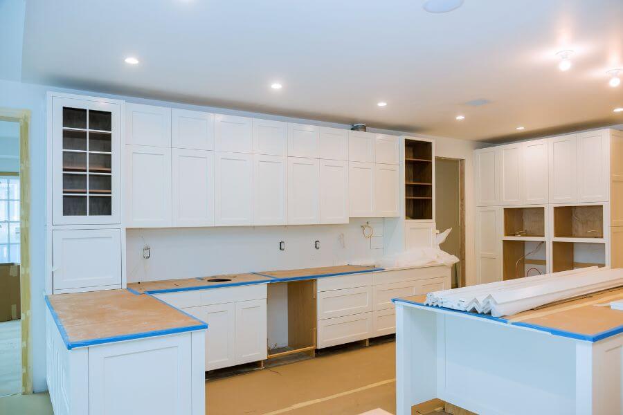 White kitchen renovation