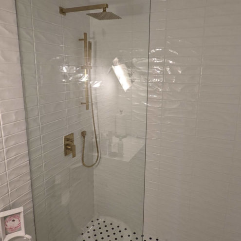 Condominium bathroom renovation to shower Scarborough