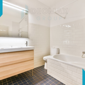 Deomax Group Products Bathrooms Black Tile floor