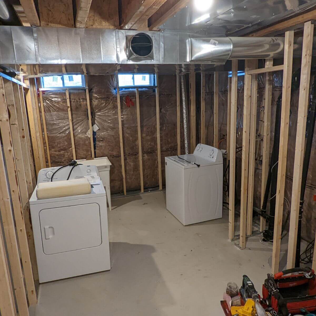 Milton basement renovation project