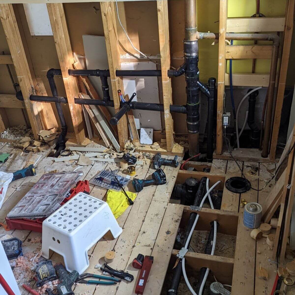Mississauga new bathroom constructing project
