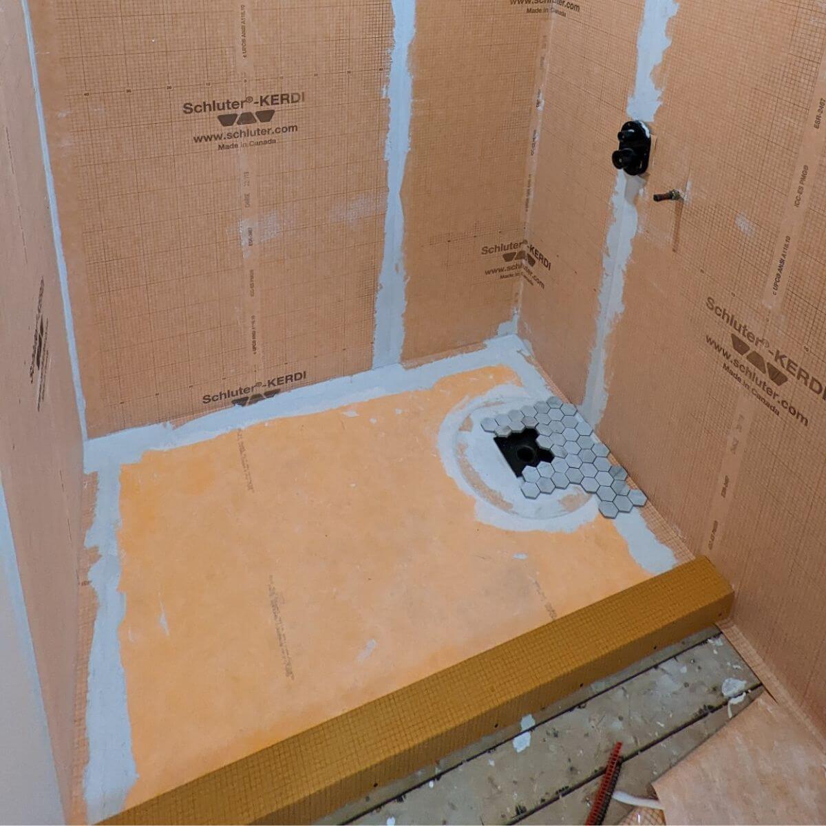 New bathroom constructing in Mississauga