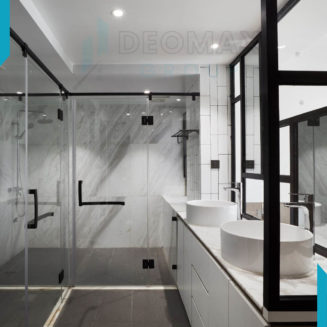 Modern Black and White Bathroom