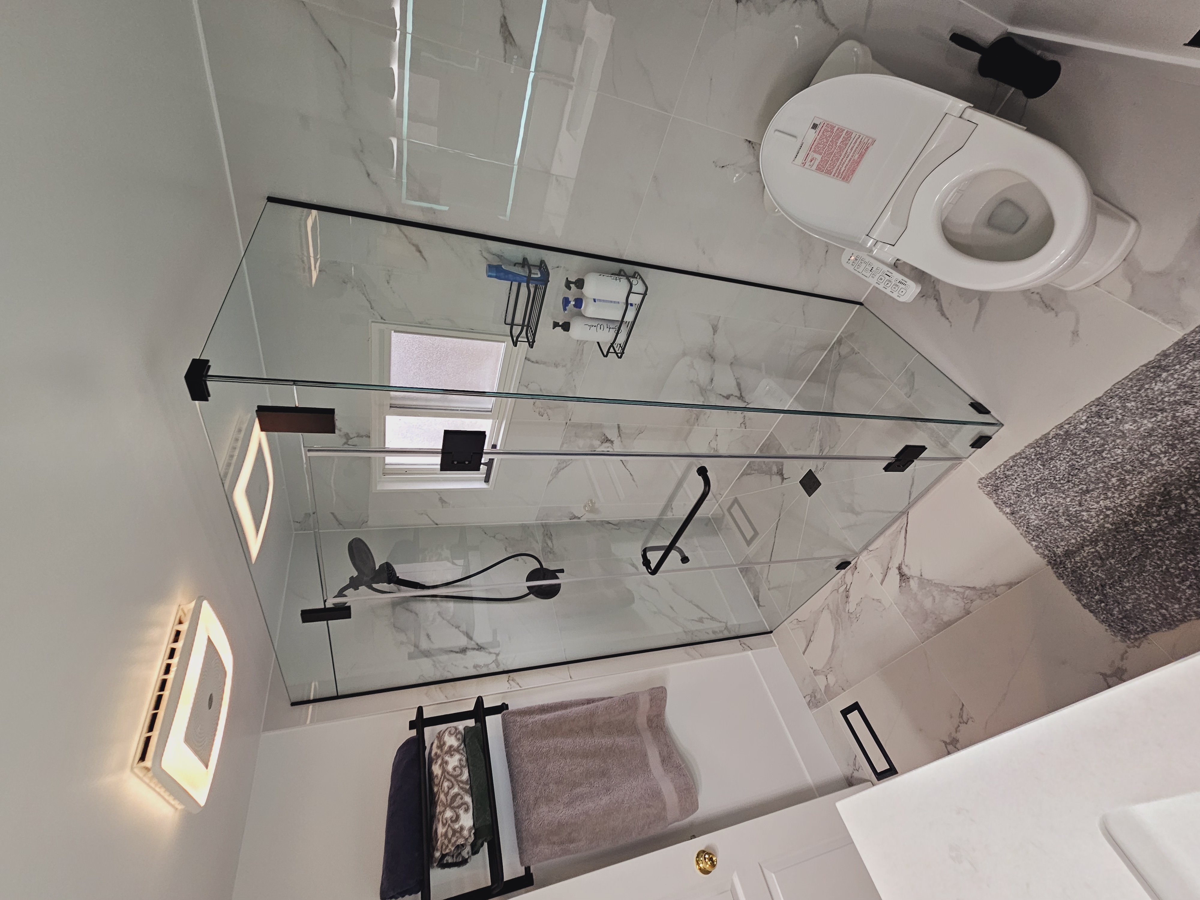 modern design shower