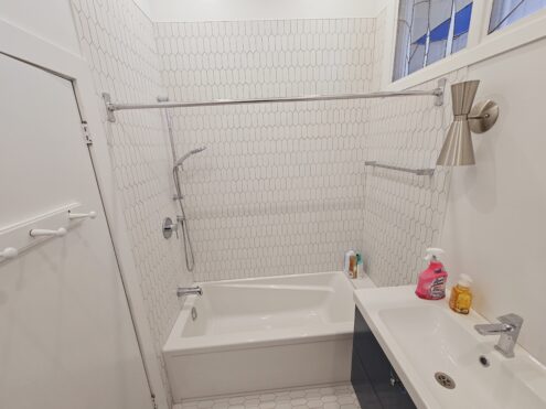 bathroom reno for Toronto townhouse