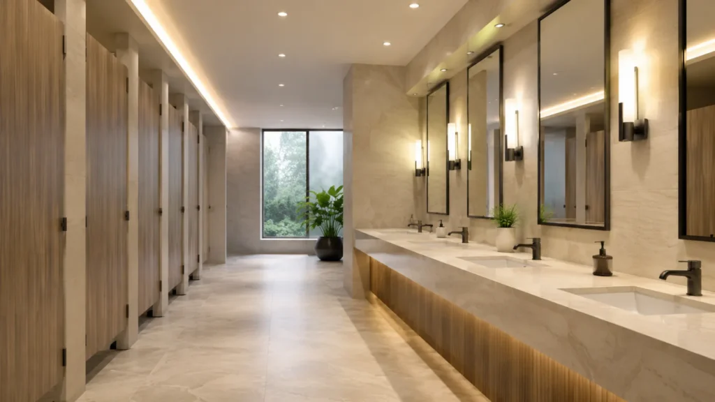 commercial washroom renovation