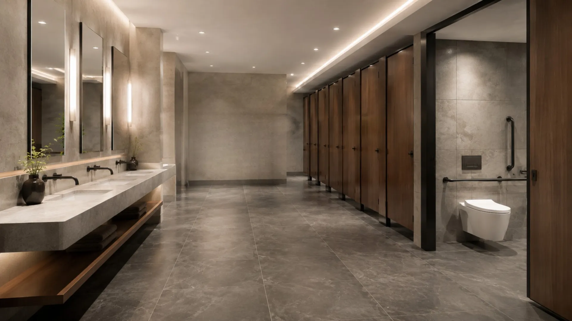 deomax commercial washroom renovation